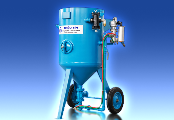 Máy phun hạt mài - Cối 200L